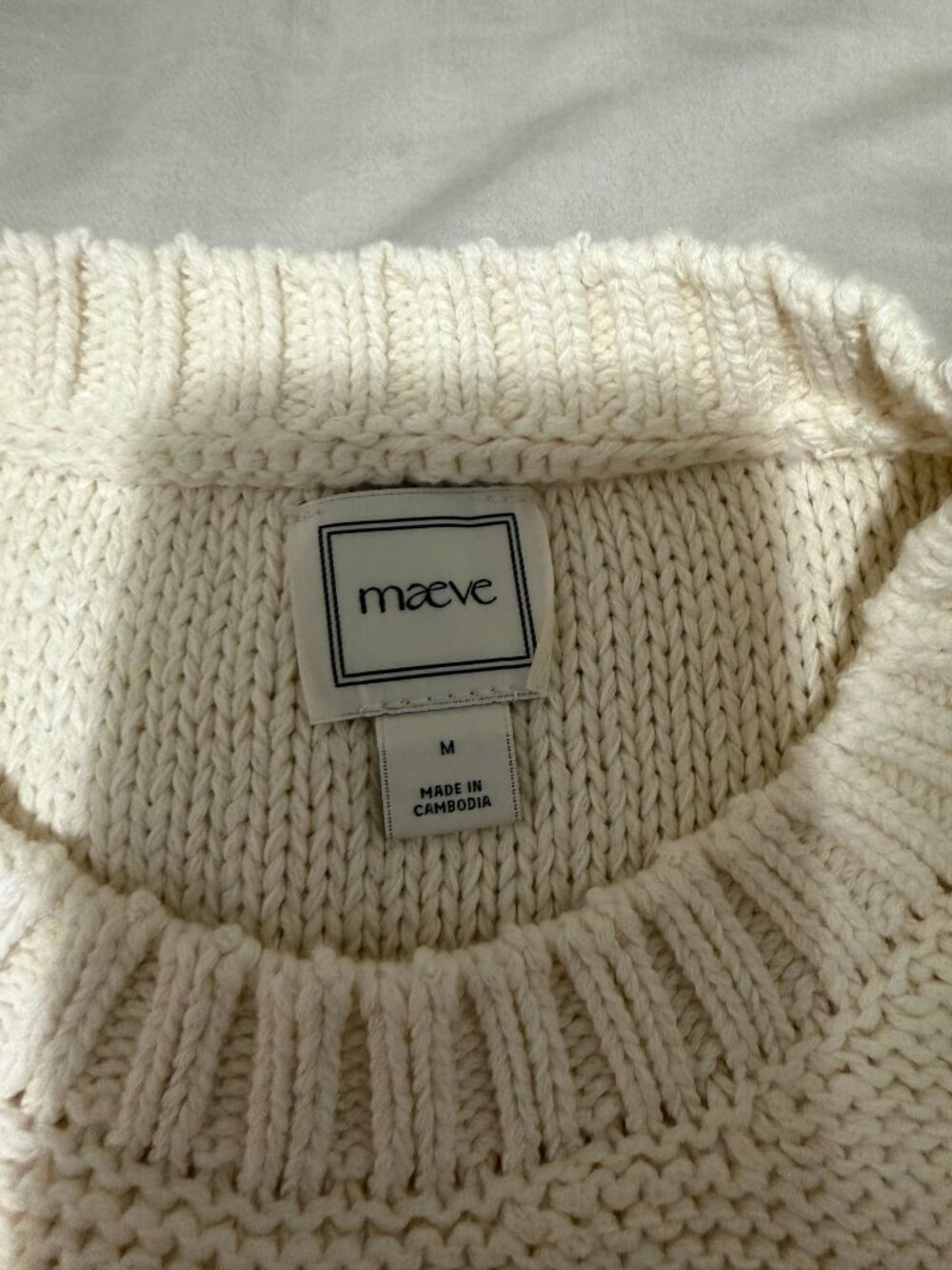 Maeve Linen Blend Icon Sweater Tank Top - Picture 3 of 4